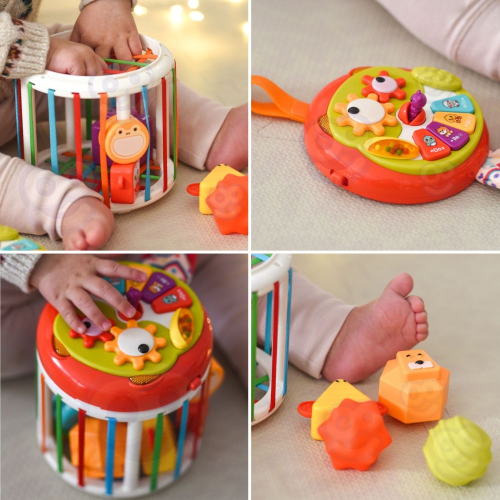WOOPIE BABY Roller Sensory Cube Interactive Drum 