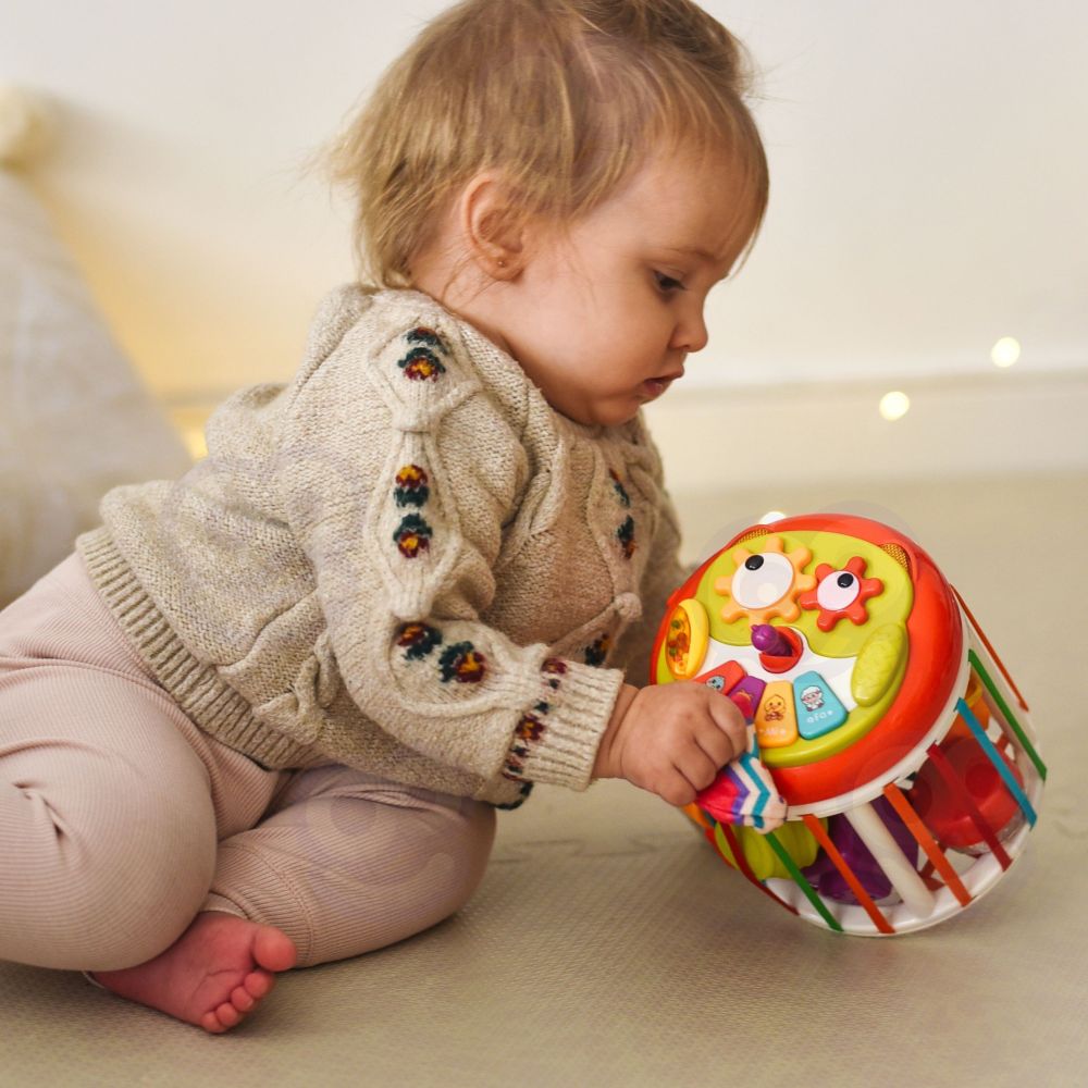 WOOPIE BABY Roller Sensory Cube Interactive Drum 