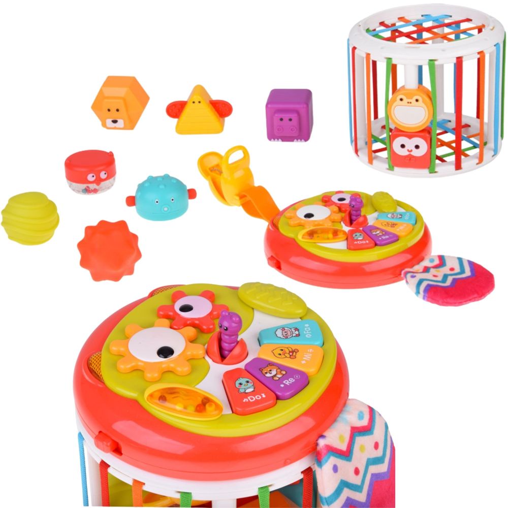 WOOPIE BABY Roller Sensory Cube Interactive Drum 