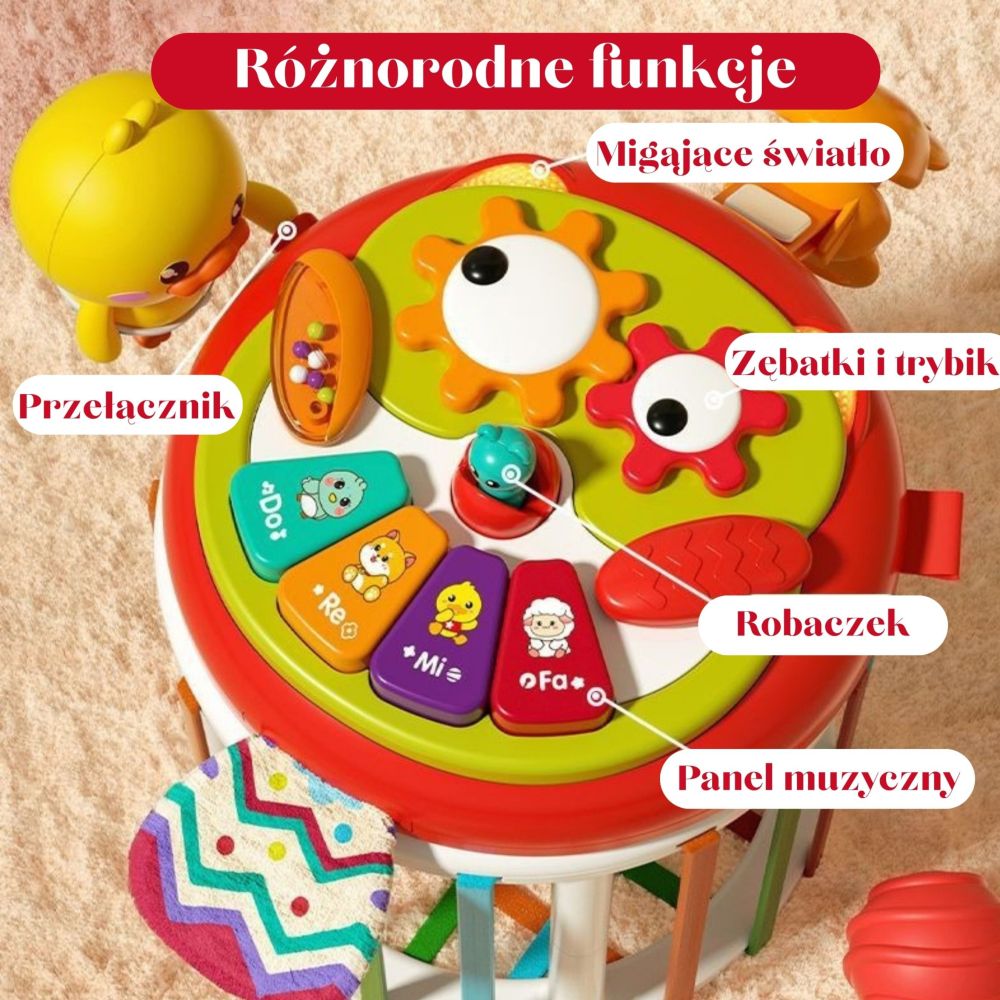 WOOPIE BABY Roller Sensory Cube Interactive Drum 