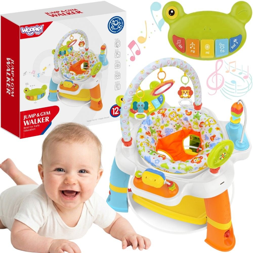 Sukiojama sėdynė su interaktyviu žaidimų centru WOOPIE BABY, nuo 12 mėn.