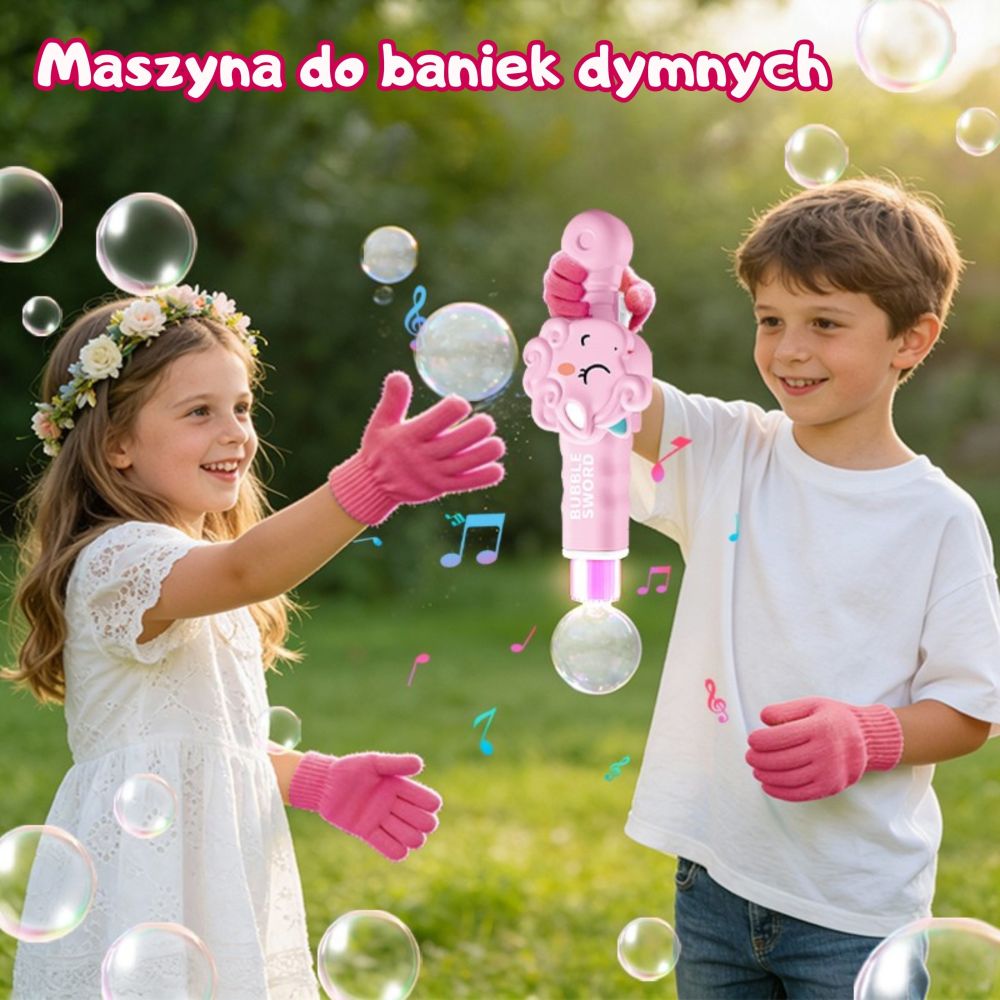 Dūmų ir burbulų pistoletas WOOPIE Unicorn – burbulų ir rūko generatorius