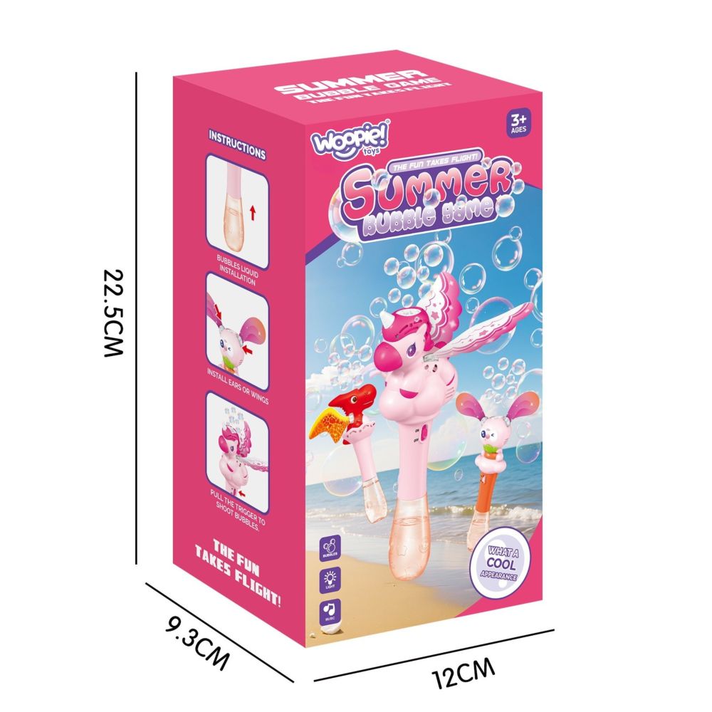 Muilo burbulų generatorius WOOPIE Unicorn Gun lazdelė