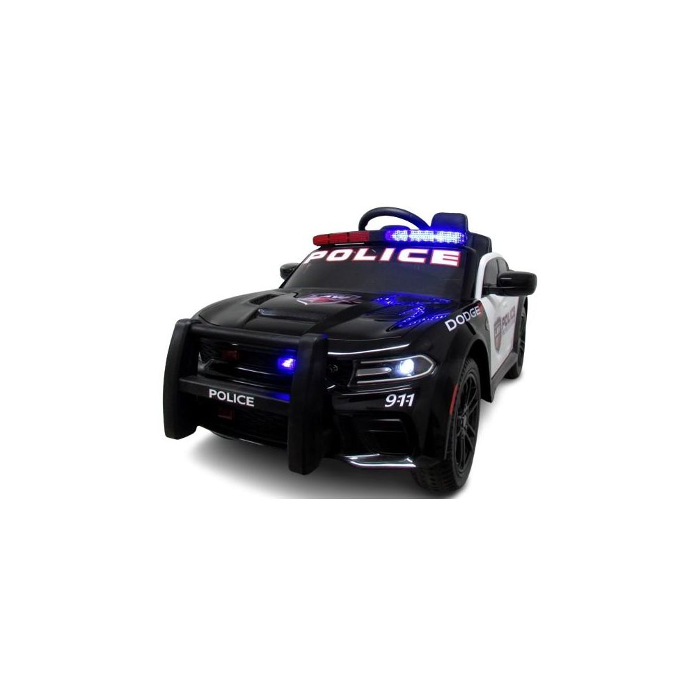 DOGE POLICE SRT CZARNY Auto na akumulator EVA Skóra pilot LION
