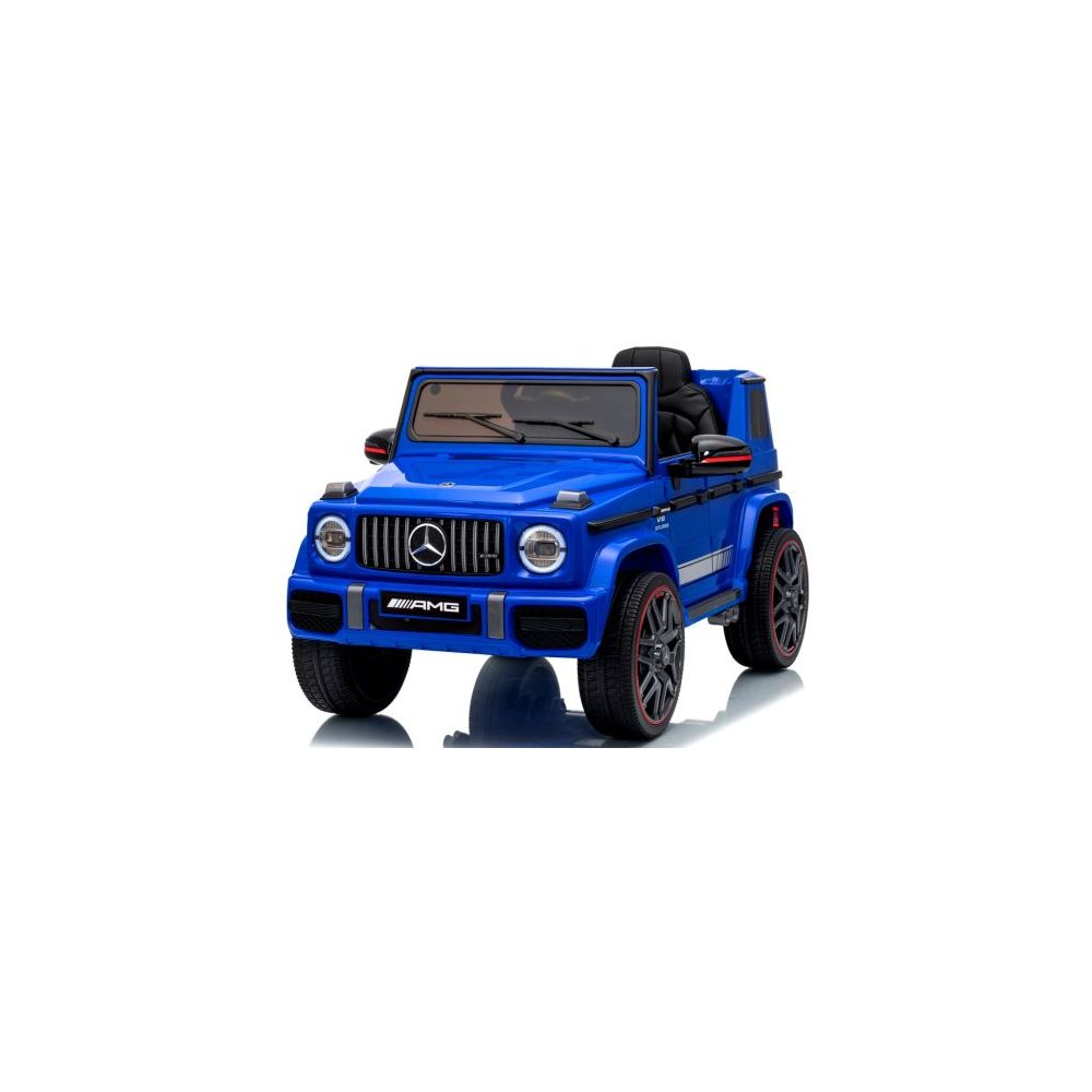 Mercedes AMG G63 4x4 Niebieski Piankowe koła Eva, miękki fotelik Licencja LION