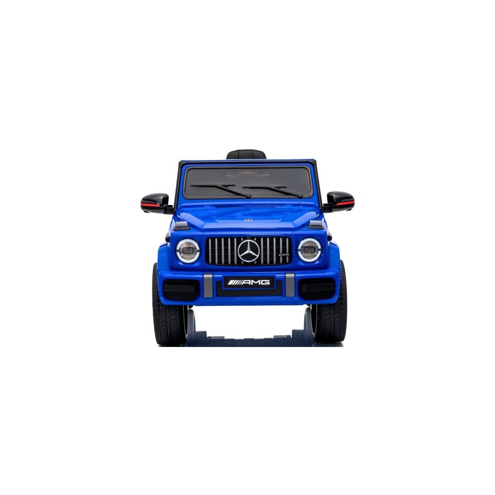 Mercedes AMG G63 4x4 Niebieski Piankowe koła Eva, miękki fotelik Licencja LION
