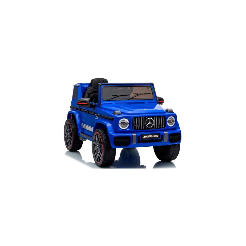 Mercedes AMG G63 4x4 Niebieski Piankowe koła Eva, miękki fotelik Licencja LION