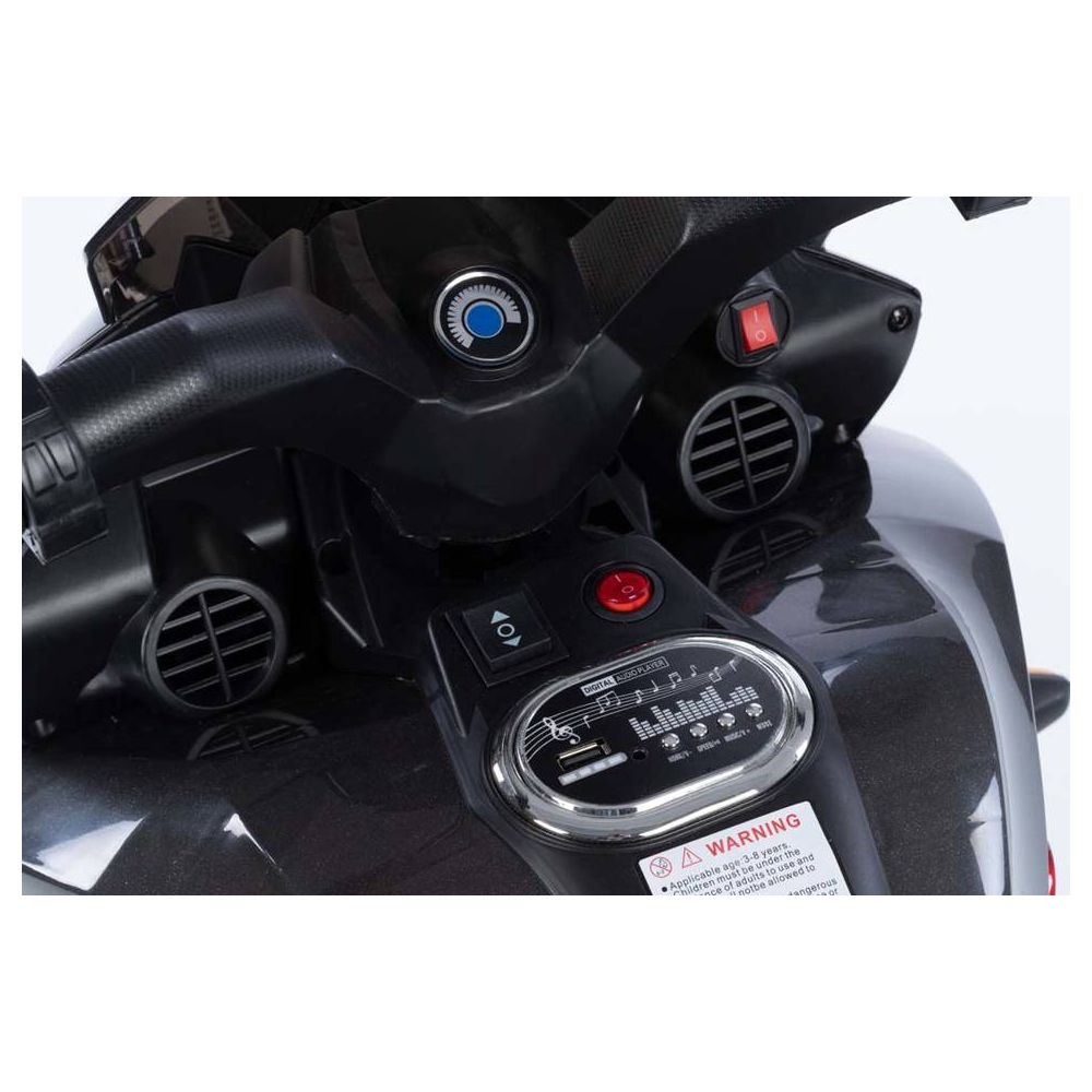 Battery Motorbike - 12V - lacquered - 5188 - wheels EVA - RED