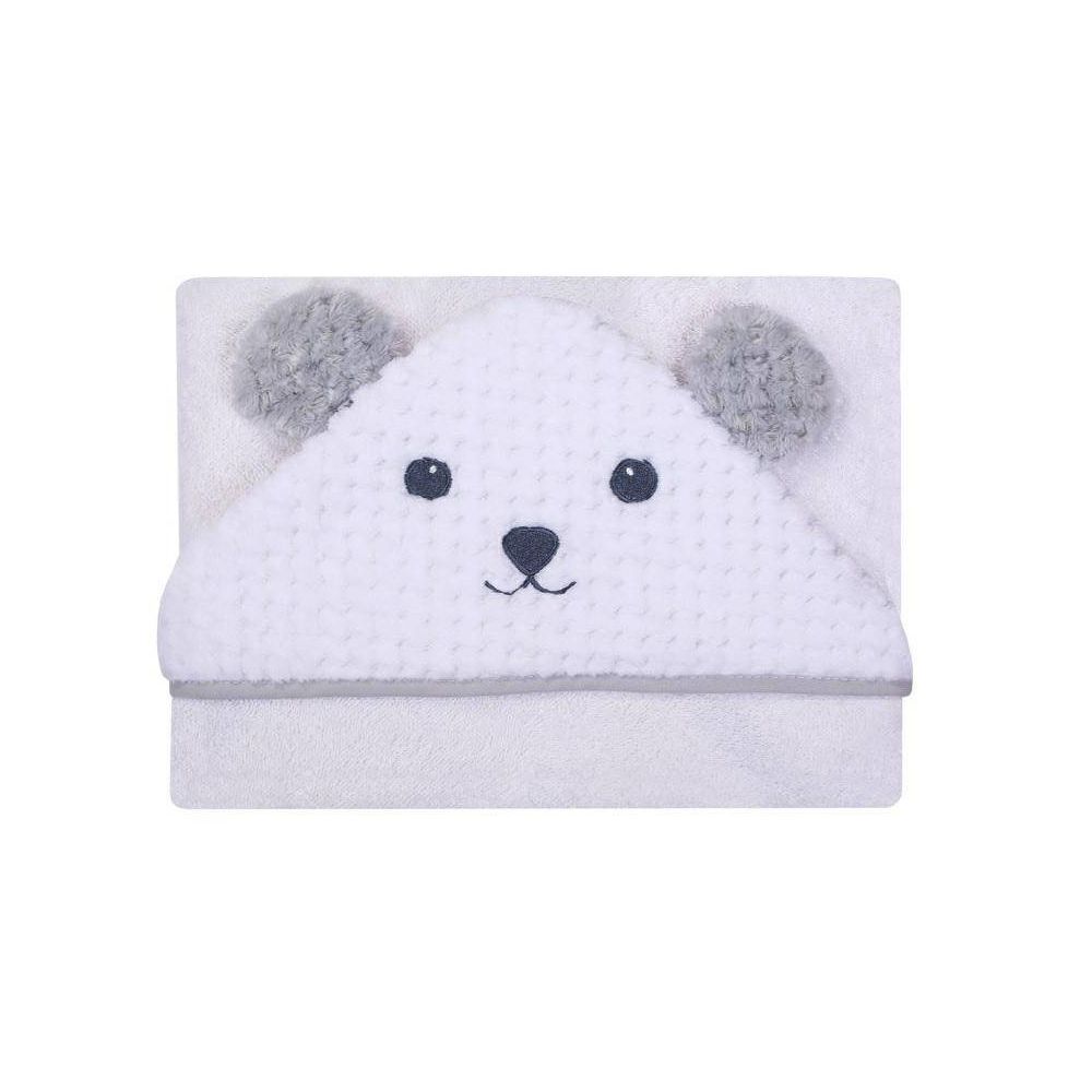 Bathing cover - 322 - TERRY - SOFT/CORAL - MIŚ - size 100x100 - WHITE