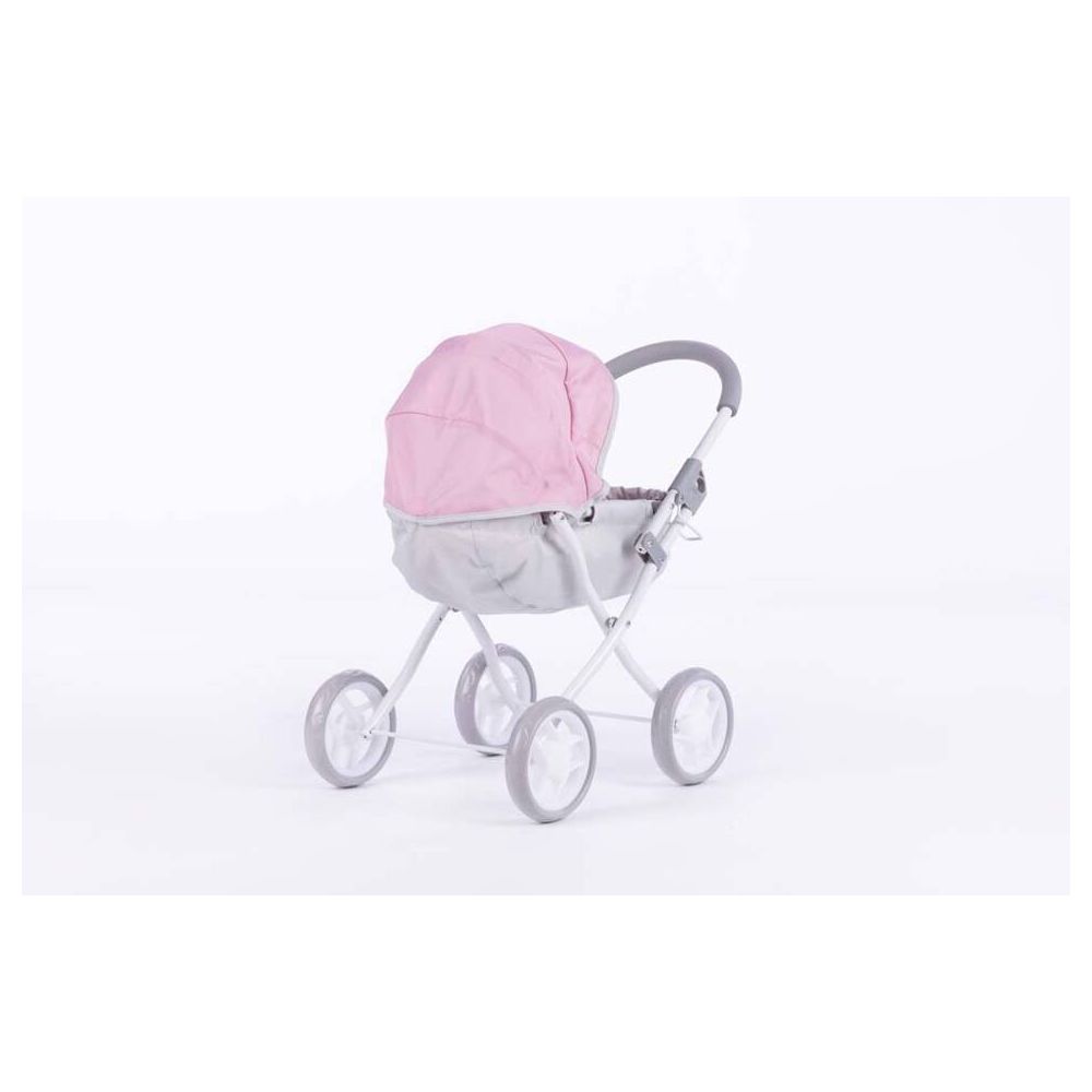 Lėlių vežimėlis - 9325 - SUSIE - SWEET PINK AND GREY