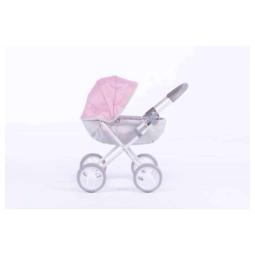Lėlių vežimėlis - 9325 - SUSIE - SWEET PINK AND GREY