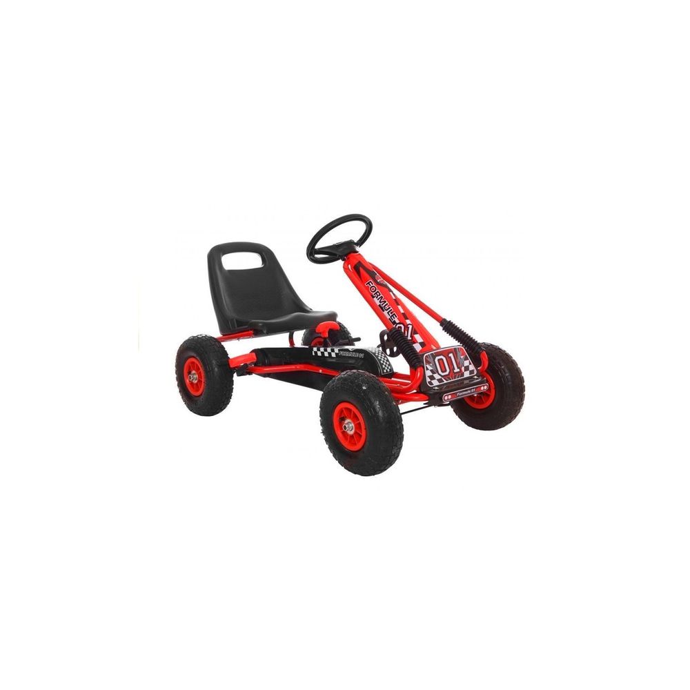 Gokart Czerwony A-15 Pompowane Koła