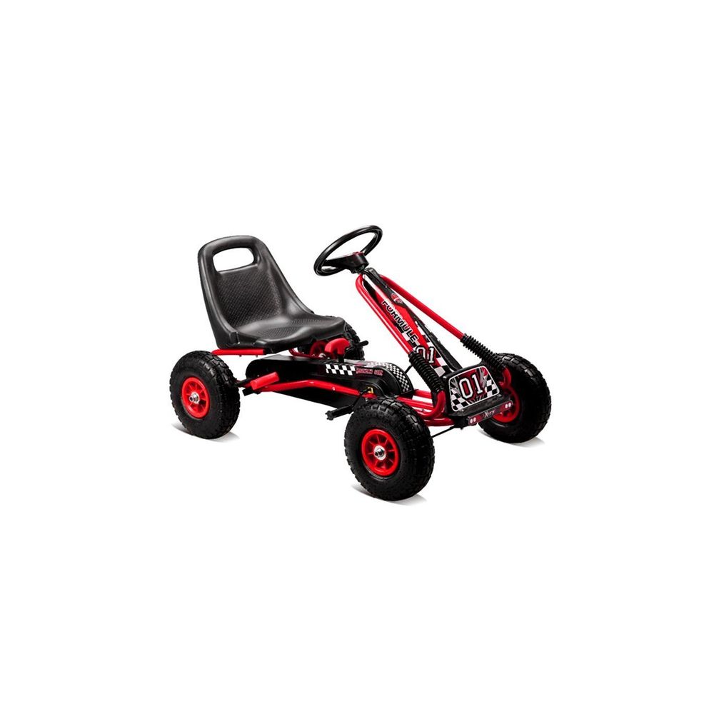 Gokart Czerwony A-15 Pompowane Koła