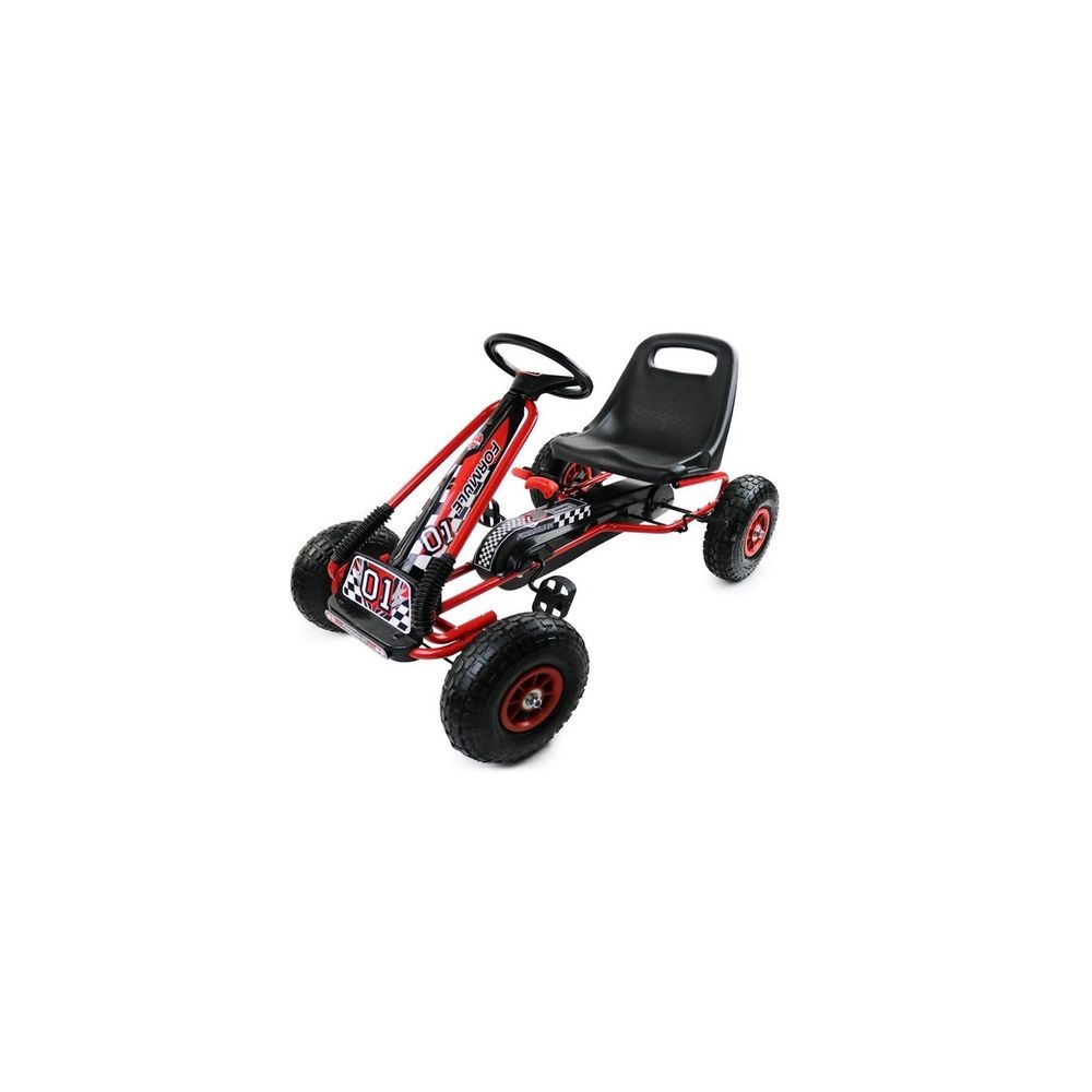 Gokart Czerwony A-15 Pompowane Koła