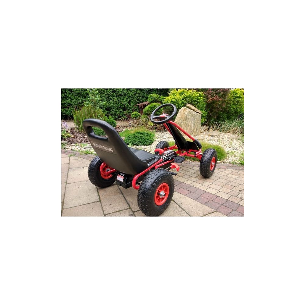 Gokart Czerwony A-15 Pompowane Koła