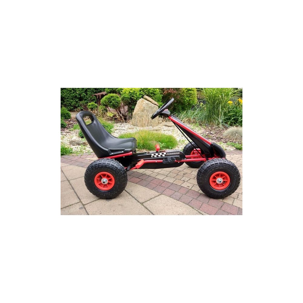 Gokart Czerwony A-15 Pompowane Koła