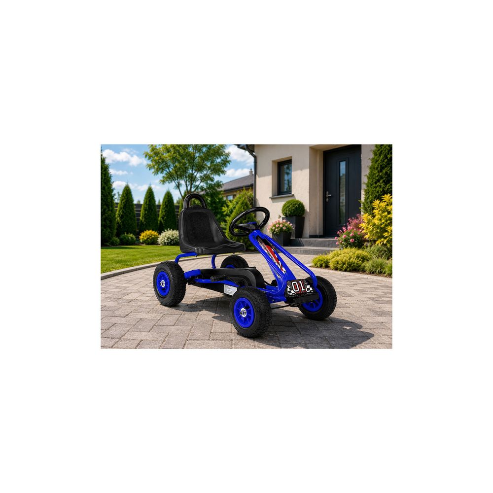 Gokart na Pedały G201 Niebieski