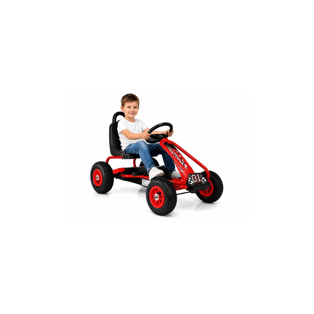 Gokart na Pedały G201 Czerwony
