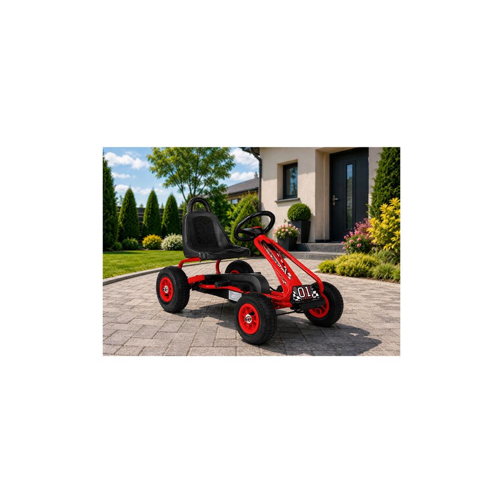 Gokart na Pedały G201 Czerwony