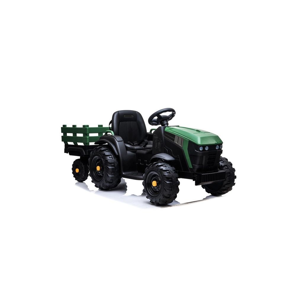 Traktor z Przyczepą na akumulator BDM0925 Zielony Wojskowy