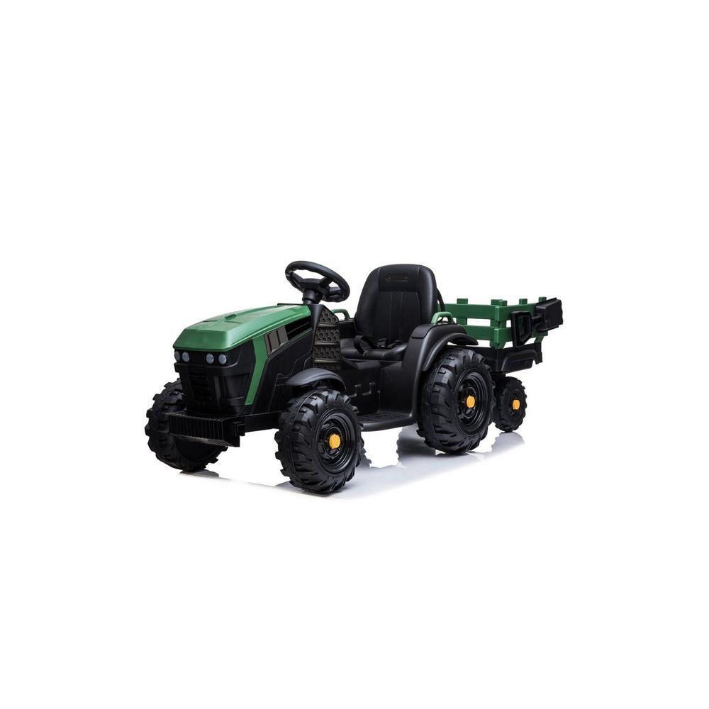 Traktor z Przyczepą na akumulator BDM0925 Zielony Wojskowy