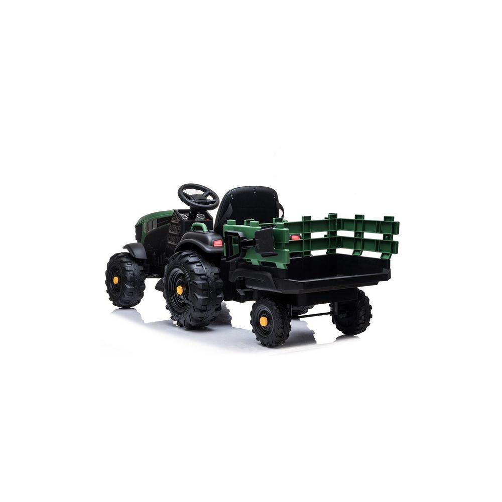 Traktor z Przyczepą na akumulator BDM0925 Zielony Wojskowy