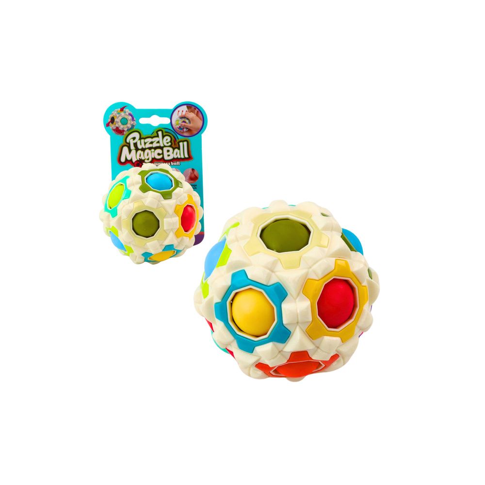 Magiczna Piłka Łamigłówka Logiczna Wypustki 7cm Mix