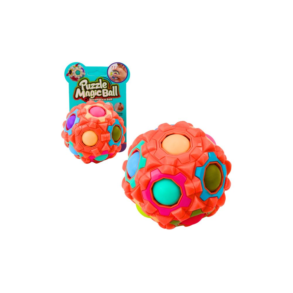 Magiczna Piłka Łamigłówka Logiczna Wypustki 7cm Mix
