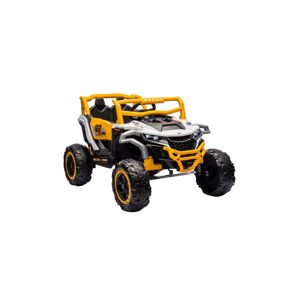 Pojazd na akumulator M1 Biało-Żółty 4x4