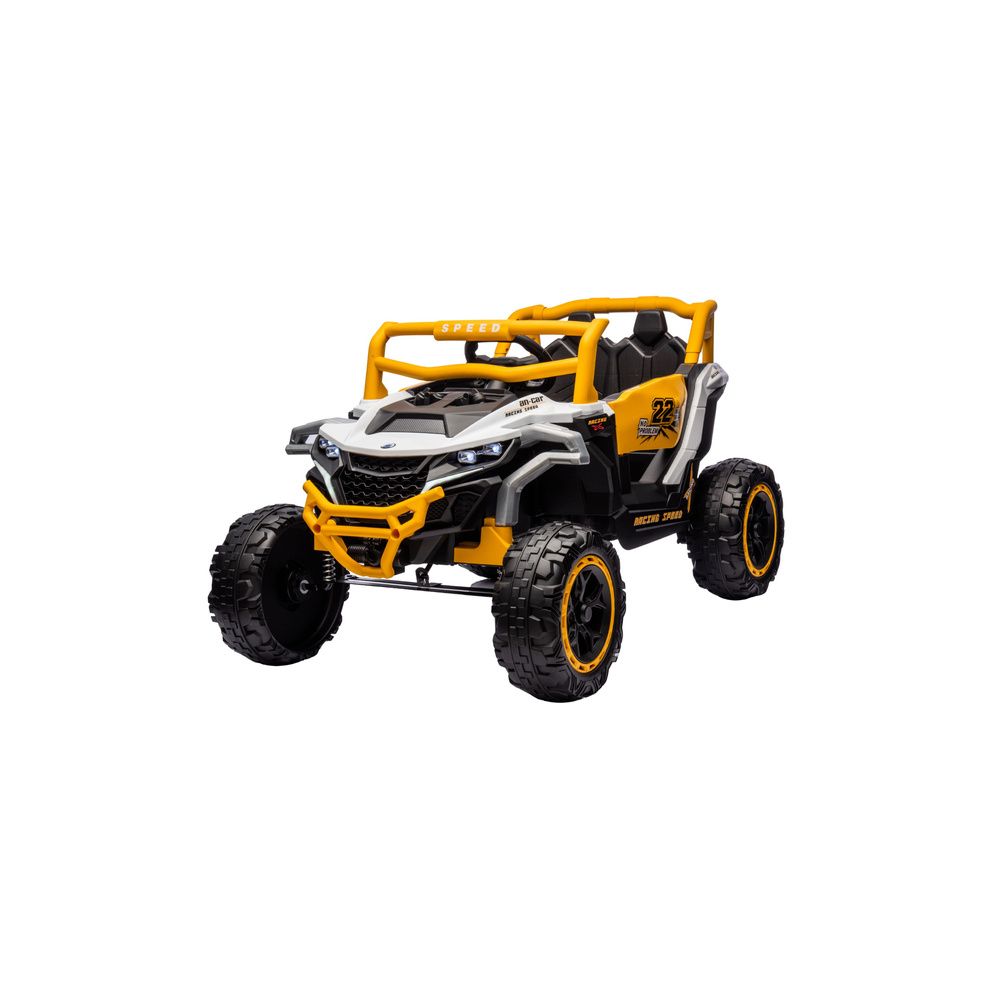 Pojazd na akumulator M1 Biało-Żółty 4x4