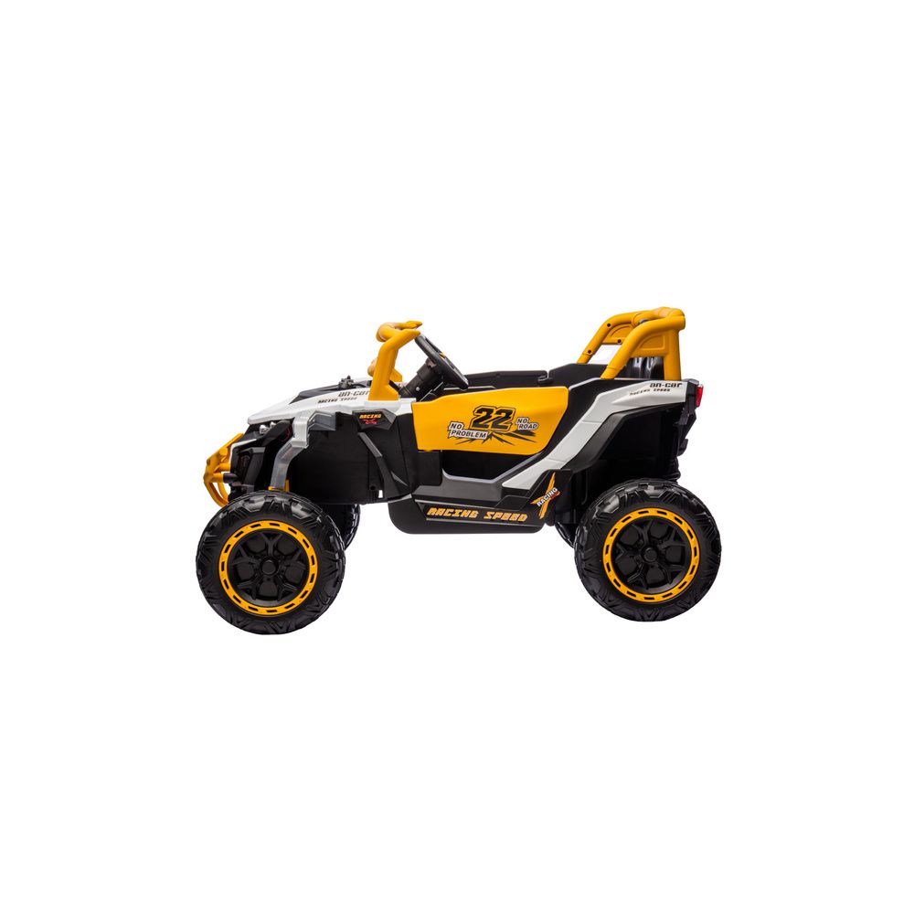 Pojazd na akumulator M1 Biało-Żółty 4x4