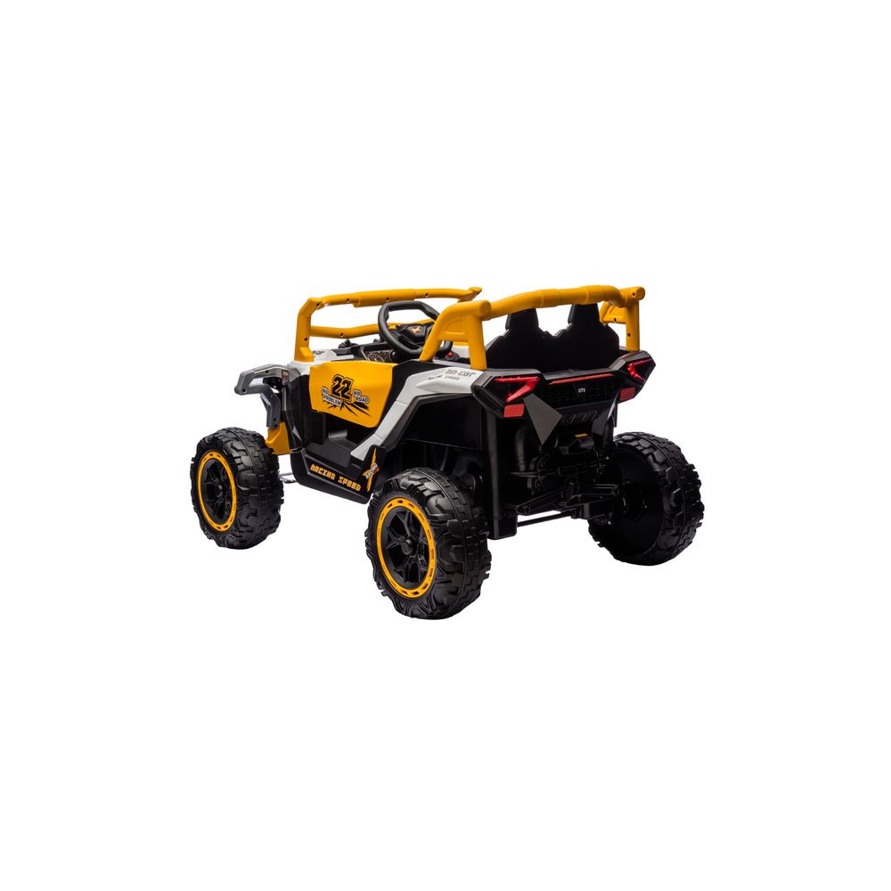 Pojazd na akumulator M1 Biało-Żółty 4x4