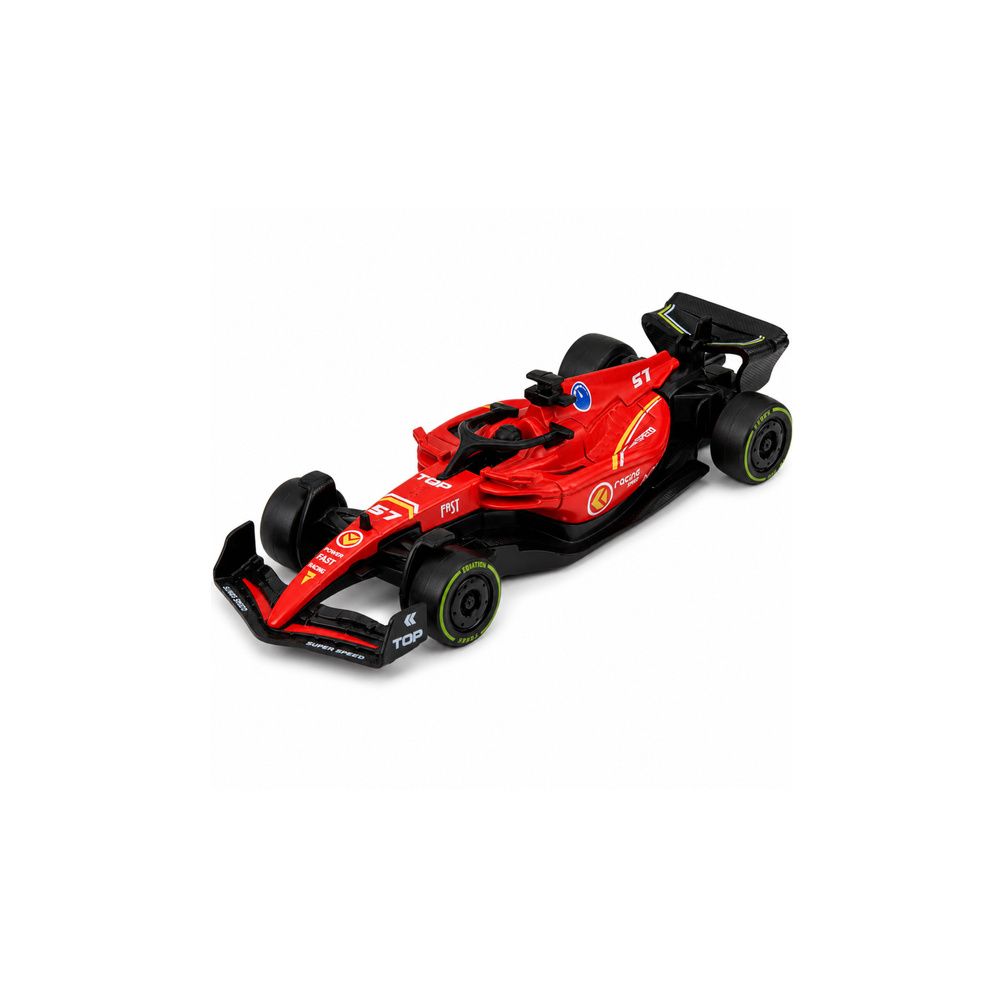 Autko Wyścigówka Metalowa Formuła Napęd Pull Back Czerwona 1:43