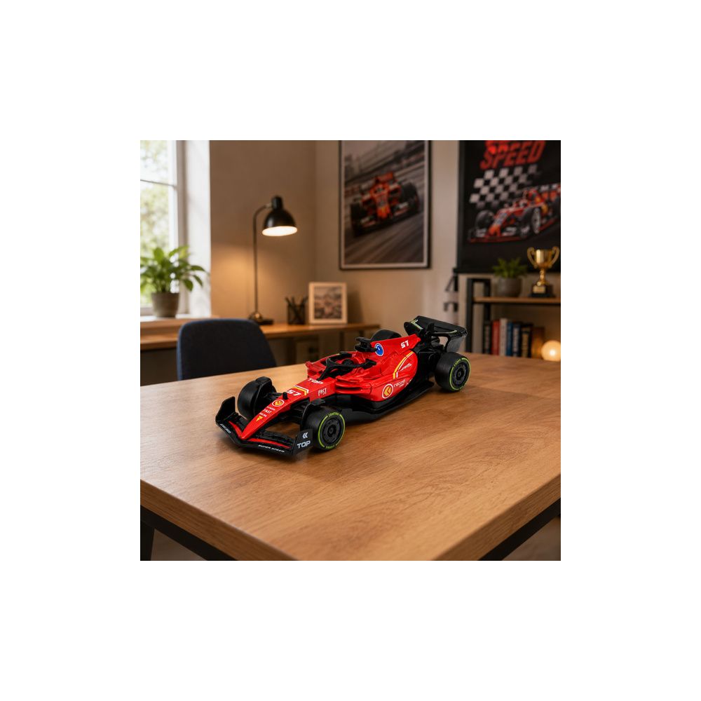 Autko Wyścigówka Metalowa Formuła Napęd Pull Back Czerwona 1:43