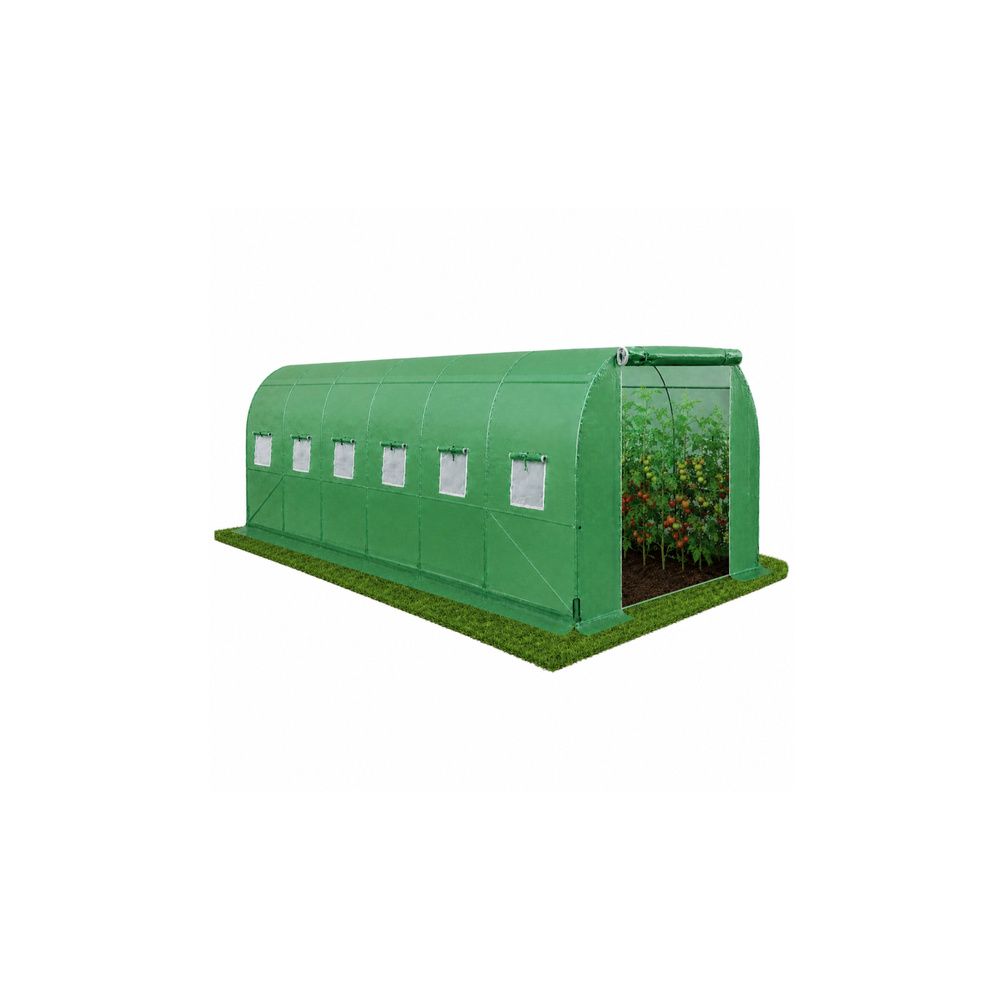 Tunel Ogrodowy Foliowy Szklarnia Na Warzywa PRO Stelaż 25MM 8x3x2M 24M²