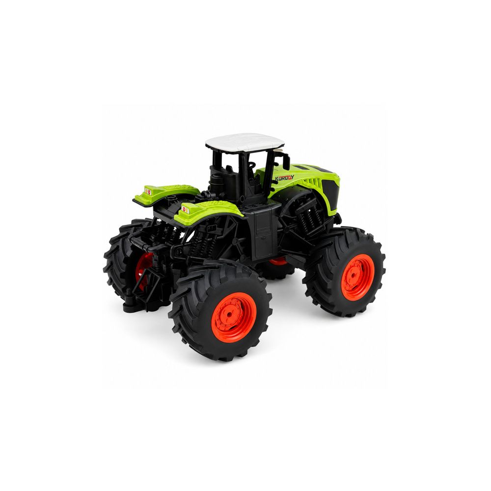Wysoki Traktor Rolniczy Zdalnie Sterowany RC Zielony Światła Dźwięki 1:16