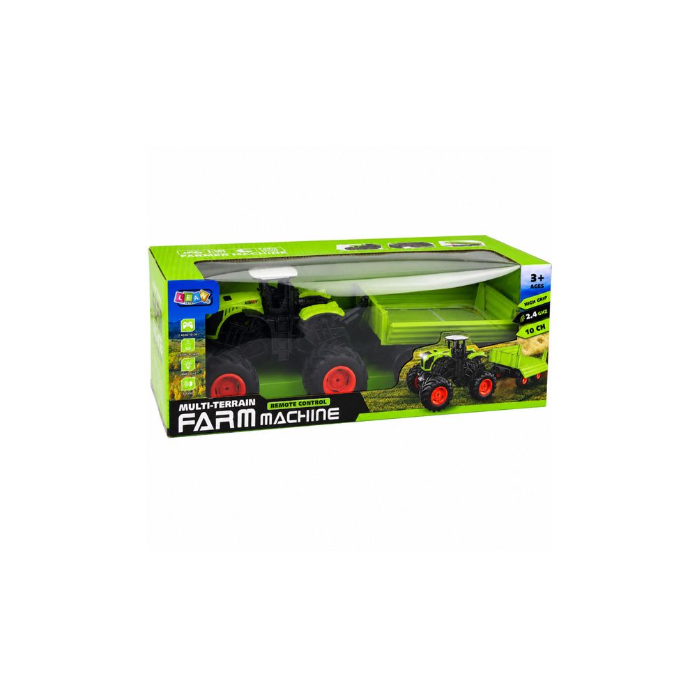 Wysoki Traktor Rolniczy Z Przyczepą Wywrotką Zdalnie Sterowany RC 1:16