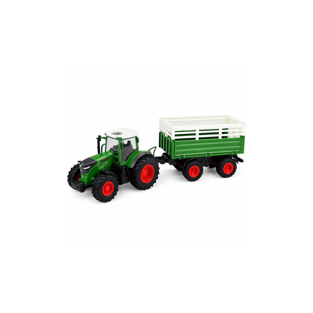 Traktor Rolniczy z Przyczepą Wywrotką Zdalnie Sterowany RC Światła 1:24