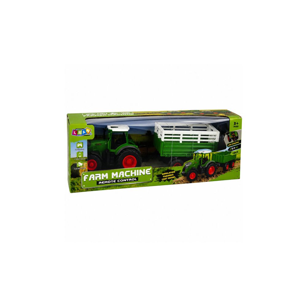 Traktor Rolniczy z Przyczepą Wywrotką Zdalnie Sterowany RC Światła 1:24