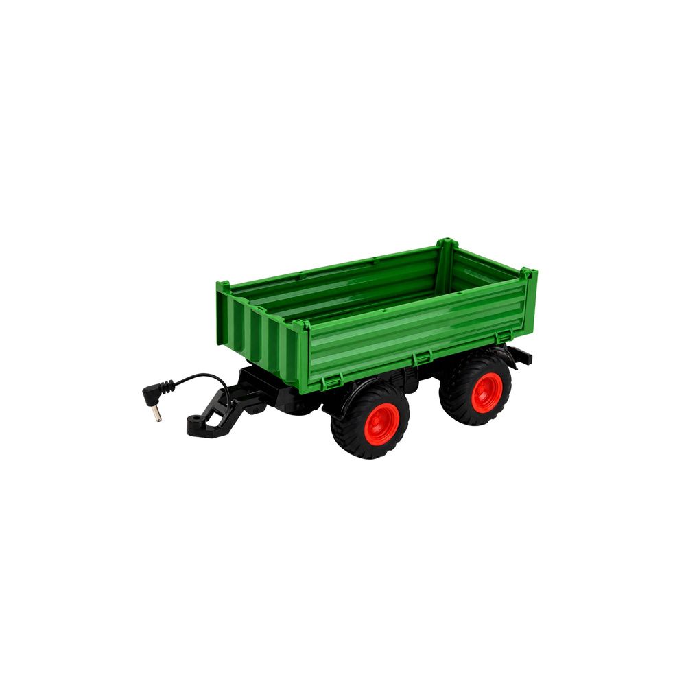 Traktor Rolniczy Z Przyczepą Wywrotką Zdalnie Sterowany RC Zielony 1:24