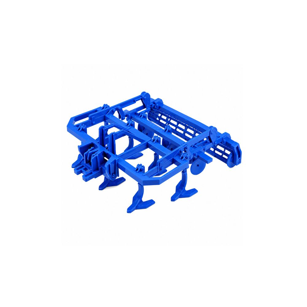 Traktor Rolniczy Farmerski Z Kultywatorem Agregat Uprawowy Zielony 1:24