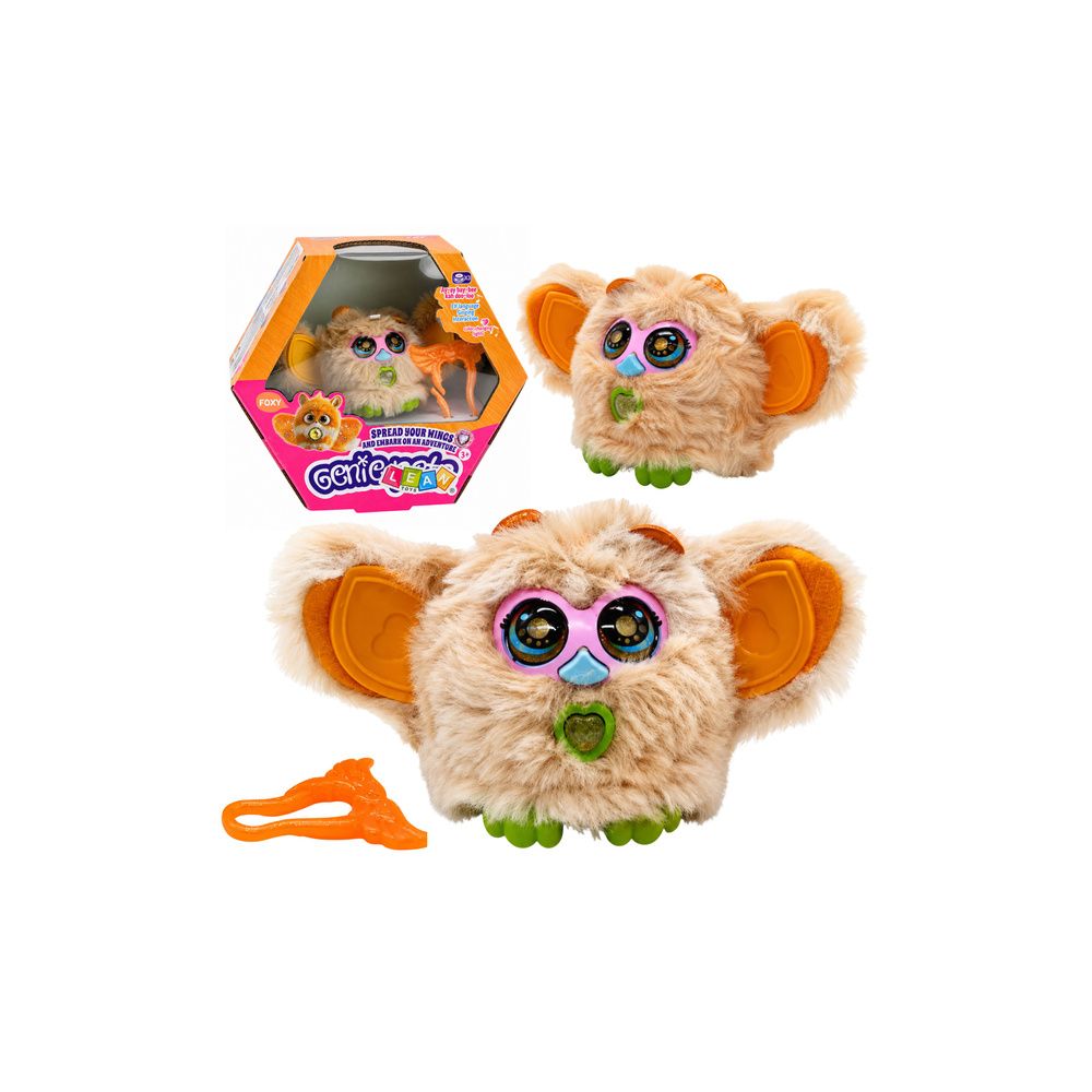 Zwierzak Interaktywny Stworek Genie Pets Światła Dźwięki Zawieszka Beżowy
