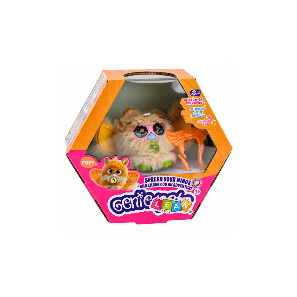 Zwierzak Interaktywny Stworek Genie Pets Światła Dźwięki Zawieszka Beżowy