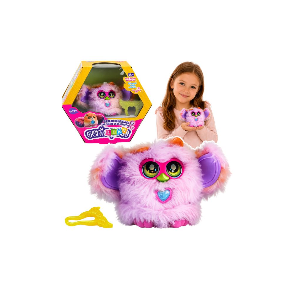 Zwierzak Interaktywny Stworek Genie Pets Światła Dźwięk Zawieszka Fioletowy