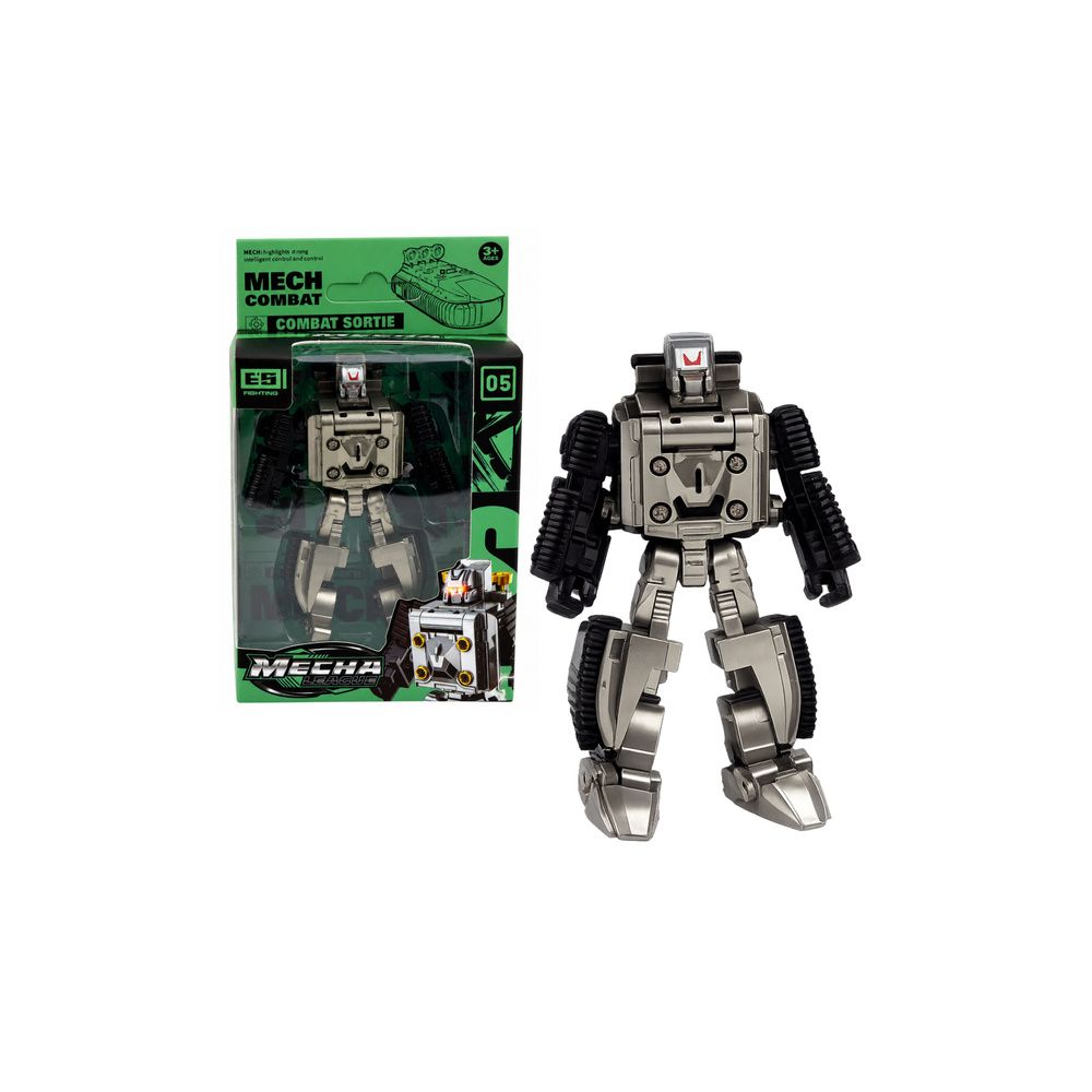 Robot Pojazd Wojskowy Militarny 2w1 Figurka Czołg Myśliwiec Poduszkowiec