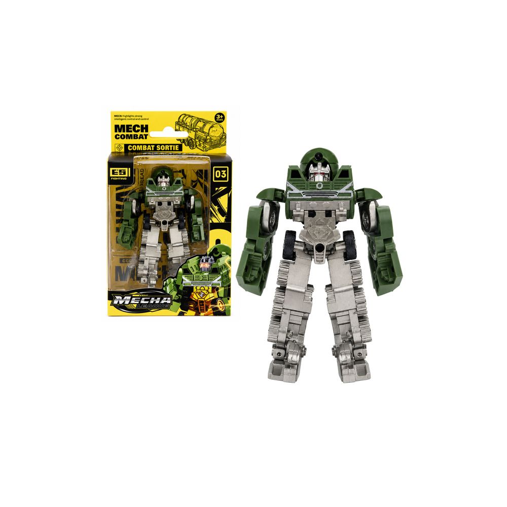 Robot Pojazd Wojskowy Militarny 2w1 Figurka Czołg Myśliwiec Poduszkowiec
