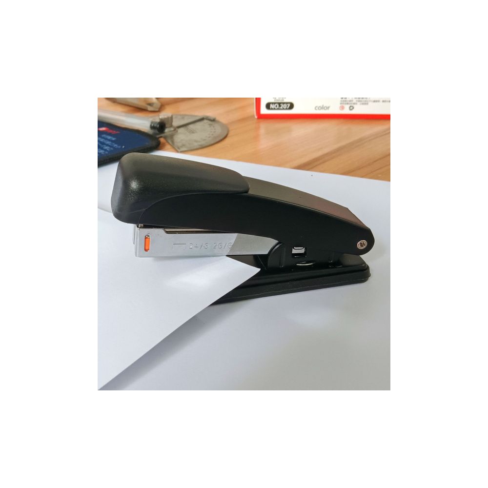 Klasyczny Zszywacz Biurowy Metalowy Czarny Zszywki 50mm 24/6 26/6