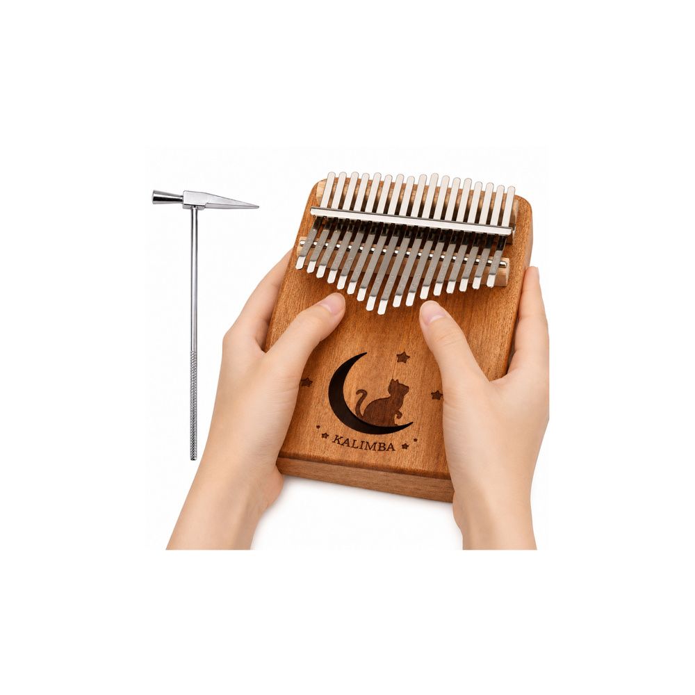 Kalimba 17 Klawiszy Drewniany Instrument Muzyczny Akcesoria Woreczek
