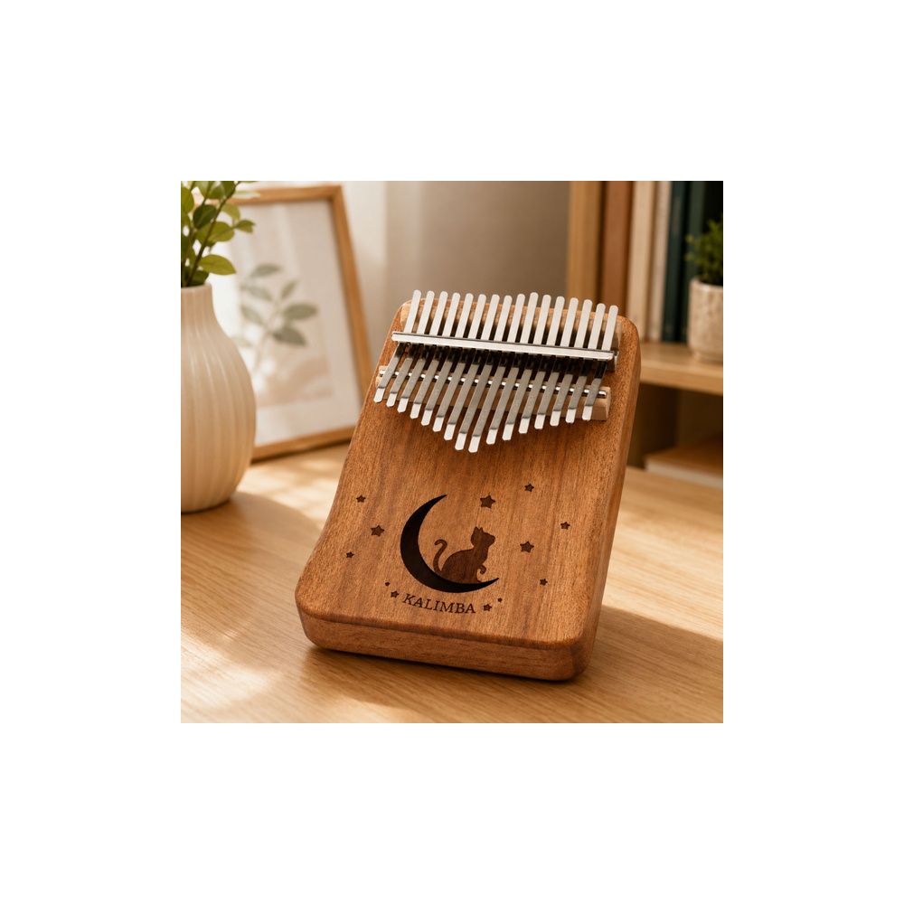 Kalimba 17 Klawiszy Drewniany Instrument Muzyczny Akcesoria Woreczek