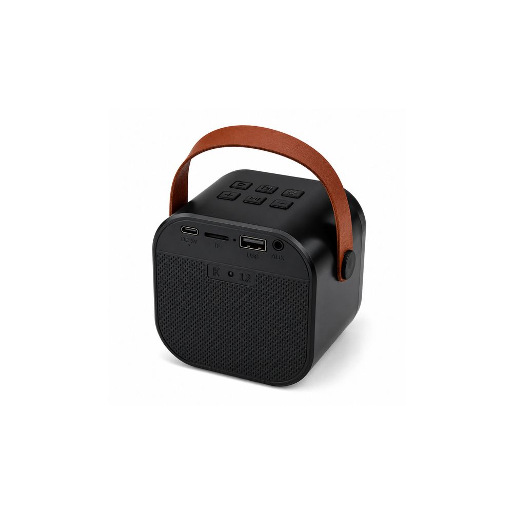 Zestaw Do Karaoke Głośnik Bluetooth Dwa Mikrofony Światła LED Czarny